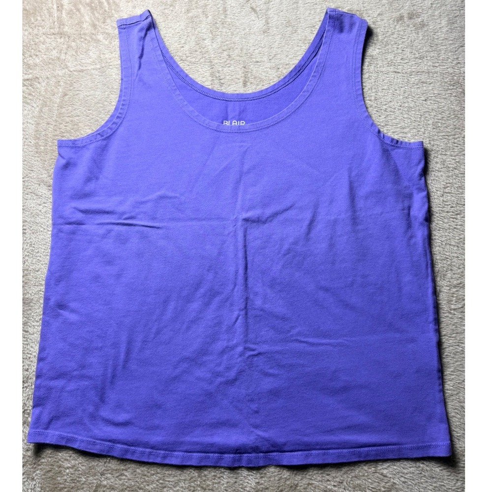 Blair Purple Scoop‎ Neck Tank Top Womens Small Sleeveless Basics Layering